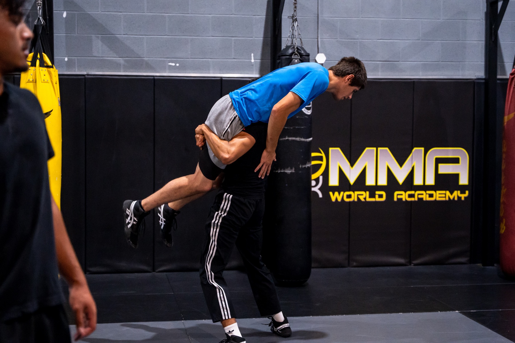 Wrestling training at MMA World Academy